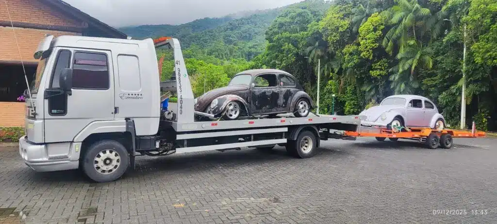 resgate de veículo batido